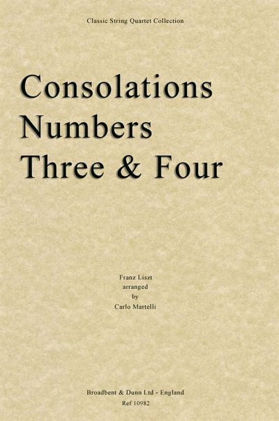 F. Liszt: Consolations Numbers 3 and 4, 2VlVaVc (Stsatz)