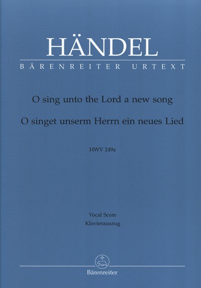 G.F. Händel: O singet unserm Herrn ein neues, GsGchOrch (KA)