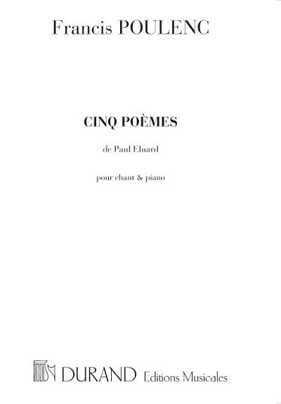 F. Poulenc: 5 Poemes D'Eluard, GesKlav