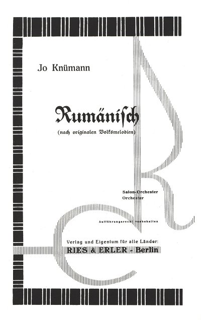 J. Knümann: Rumänisch, Salono (Stsatz)