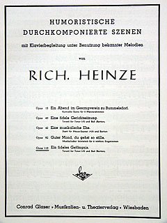 Heinze Richard: Ein Fideles Gefaengnis Op 113