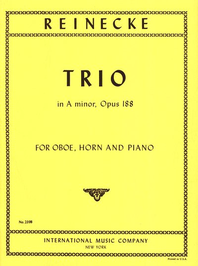 C. Reinecke: Trio La M. Op.188 (Bu)