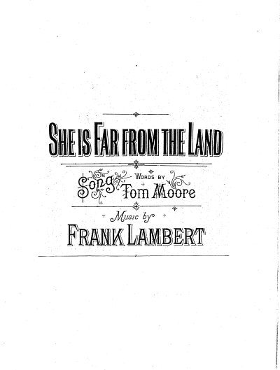 T. Moore y otros.: She Is Far From The Land