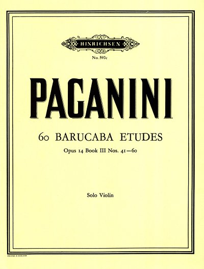 N. Paganini: Studies Barucaba 3