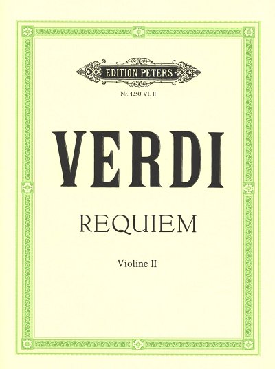 G. Verdi: Requiem, 4GesGchOrch (Vl2)
