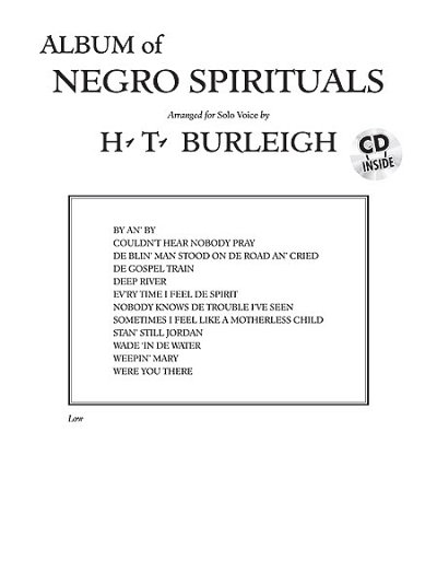 Album of Negro Spirituals, Ges (Bu+CD)