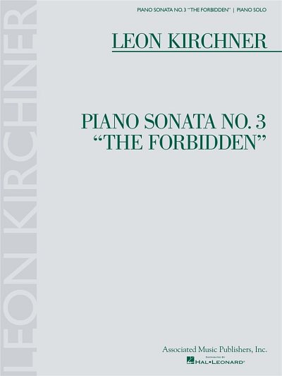 Piano Sonata No. 3 the Forbidden - Piano Solo, Klav