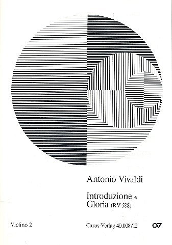 A. Vivaldi: Introduzione e Gloria RV 588 / Einzelstimme Vl. 
