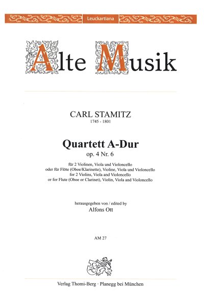 C. Stamitz: Quartett A-Dur Op 4/6