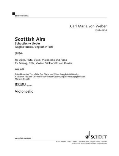 W.C.M. von: Schottische Lieder WeV U. 16  (Vc)