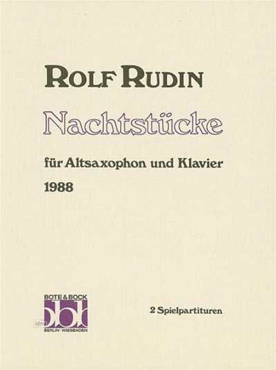 R. Rudin: Nachtstücke, ASaxKlav (Sppa)