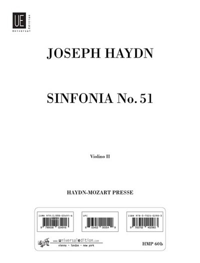 J. Haydn: Sinfonia Nr. 51 B-Dur Hob. I:51, Sinfo (Vl2)