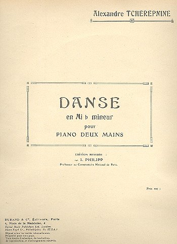 I. Philipp: Danse N 2 Piano Eb Minor , Klav