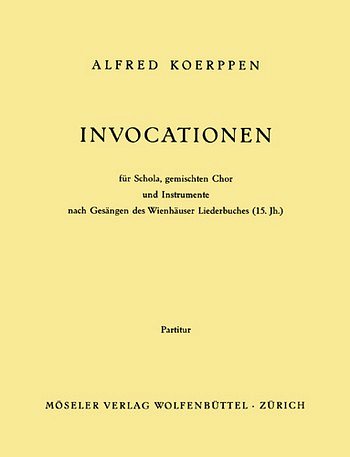 A. Koerppen: Invocationen (1968)