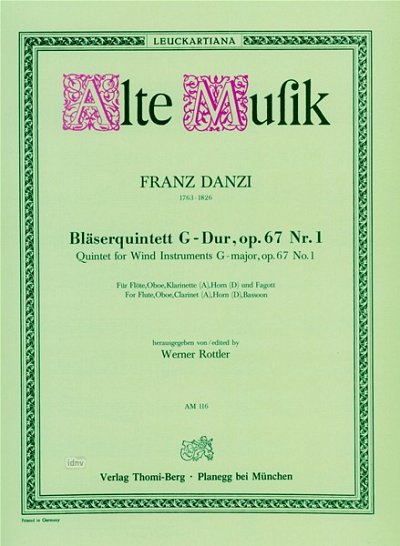 F. Danzi: Quintett G-Dur Op 67/1