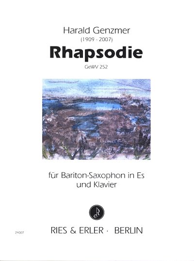 H. Genzmer: Rhapsodie Bariton-Saxophon in Es und Klavier Es-Dur GeWV 252