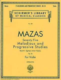 75 Melodious and Progressive Studies, Op. 36 Bk 3, Viol