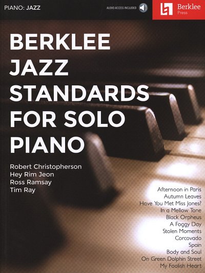 Berklee Jazz Standards for Solo Piano, Klav (+OnlAudio)