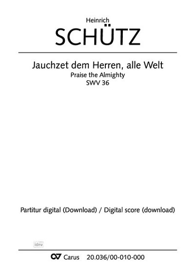 DL: H. Schütz: Jauchzet dem Herren, alle Welt G-Dur SWV  (Pa