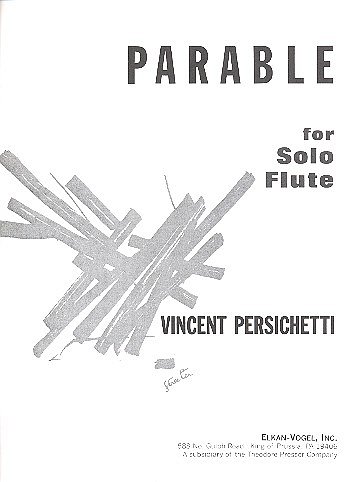 P. Vincent: Parable for Solo Flute