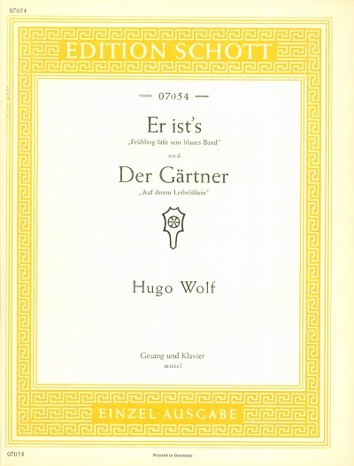 H. Wolf: Er ist's / Der Gärtner , GesMKlav