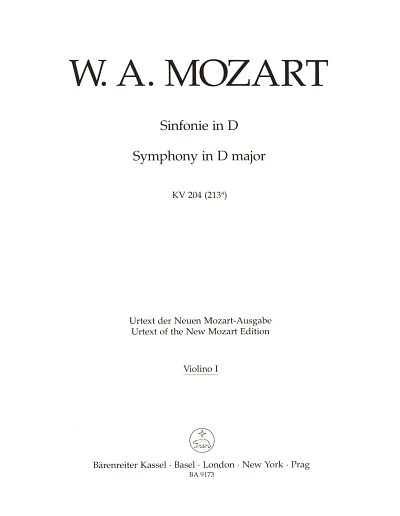 W.A. Mozart: Sinfonie D-Dur