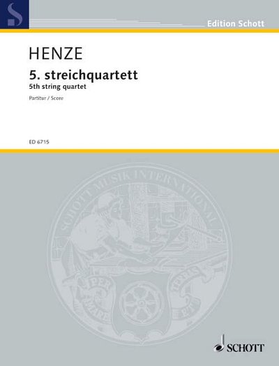 DL: H.W. Henze: 5. Streichquartett, 2VlVaVc (Stp)