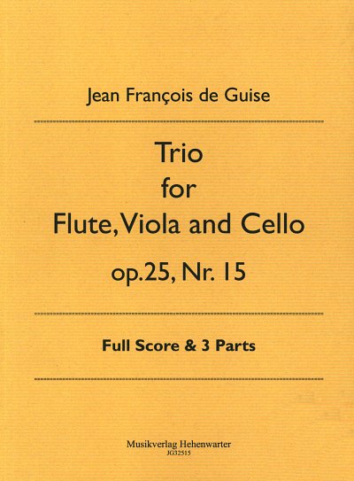 J. de Guise: Trio for Flute, Viola and Cello, FlVaVc (Pa+St)