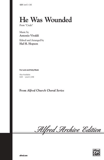 A. Vivaldi: He Was Wounded from Credo, Gch3;Klv (Chpa)
