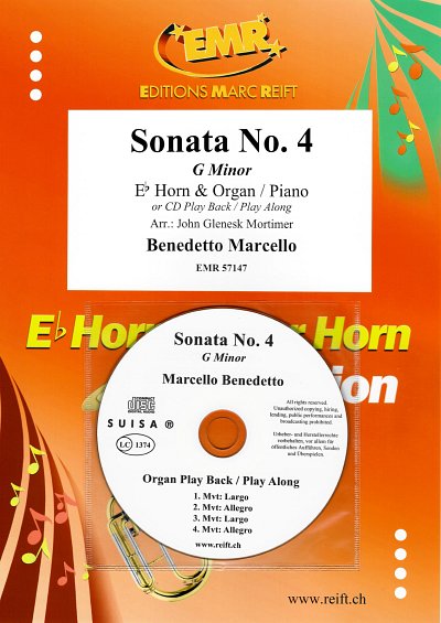 B. Marcello: Sonata No. 4, HrnKlav/Org (+CD)