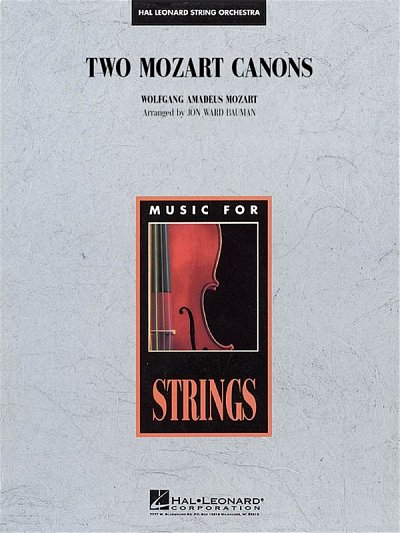 W.A. Mozart: Two Mozart Canons, Stro (Part.)