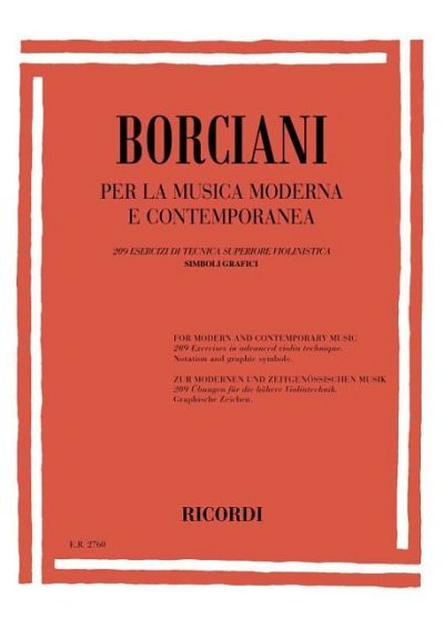 P. Borciani: Per La Musica Moderna E Contemporanea