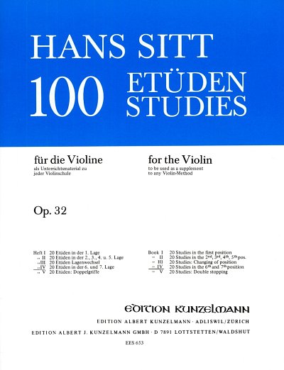 H. Sitt: 100 Etüden op. 32
