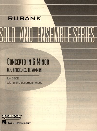 G.F. Händel: Concerto in G Minor, ObKlav (Bu)