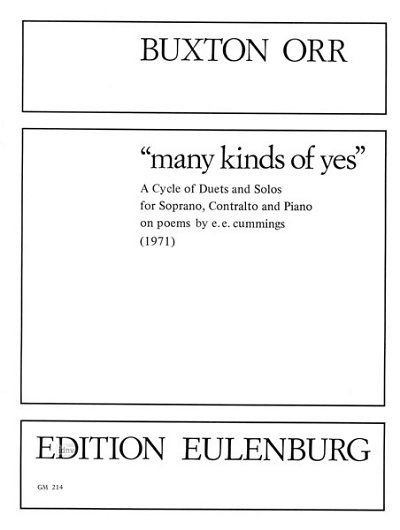 O. Buxton: Many kinds of yes (Klavpa)