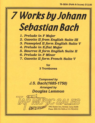 J.S. Bach: 7 Works By Johann Sebastian Bach Tap Music Sales