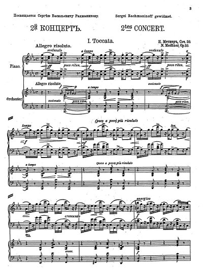 N. Medtner: Piano Concerto in C minor op. 50/, KlavOrch (KA)