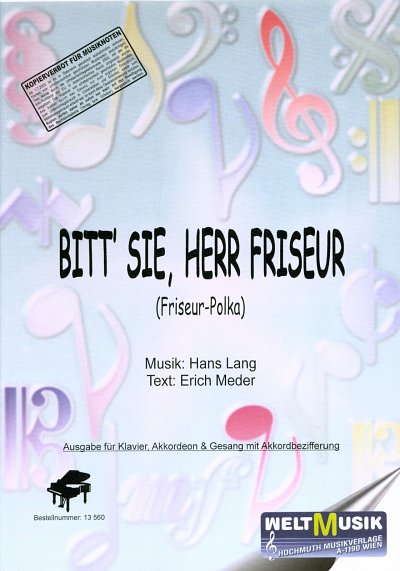 H. Lang: Bitt' Sie Herr Friseur, GesKlav/Akk (EA)