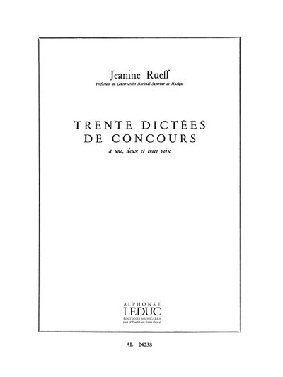 J. Rueff: 30 Dictees De Concours A 1
