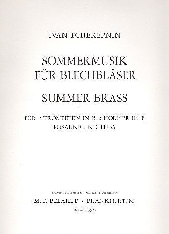 I. Tcherepnin: Sommermusik für Blechbläser, 6Blech (Stsatz)
