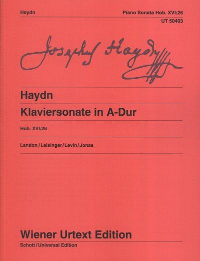 J. Haydn: Klaviersonate A-Dur Hob XVI:26, Klav