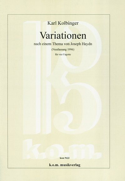 K. Kolbinger: Variationen nach einem Thema von, 4Fag (Pa+St)