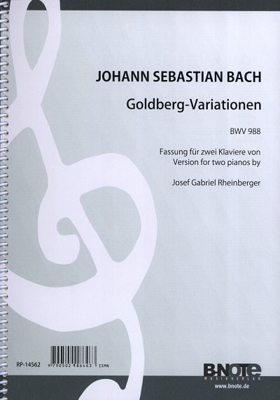 J.S. Bach: Goldberg-Variationen BWV 988 (Arr., 2Klav (Part.)
