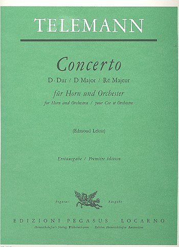 G.P. Telemann: Concerto D-Dur, HrnOrch (Part.)