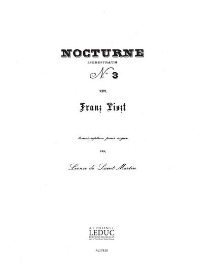 F. Liszt: Nocturne N03, Org