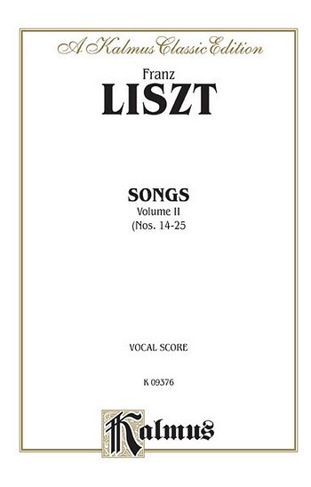 F. Liszt: Songs, Volume II, Ges (Bu)