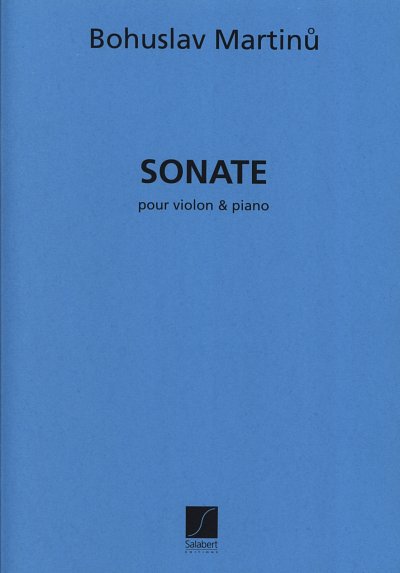 B. Martinů: Sonate