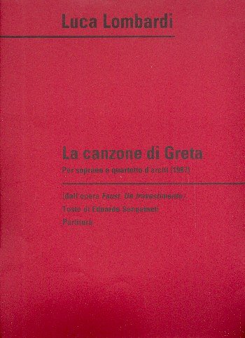L. Lombardi: Canzone Di Greta (Part.)