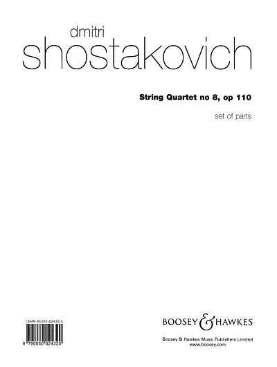 D. Schostakowitsch: String Quartet No.8 Op, 2VlVaVc (Stsatz)