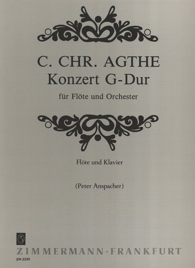 Agthe Carl Christian: Konzert G-Dur